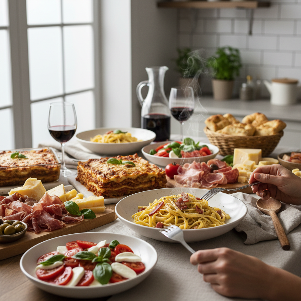 Cuisine italienne recettes traditionnelles 2026 : les plats incontournables à refaire chez soi