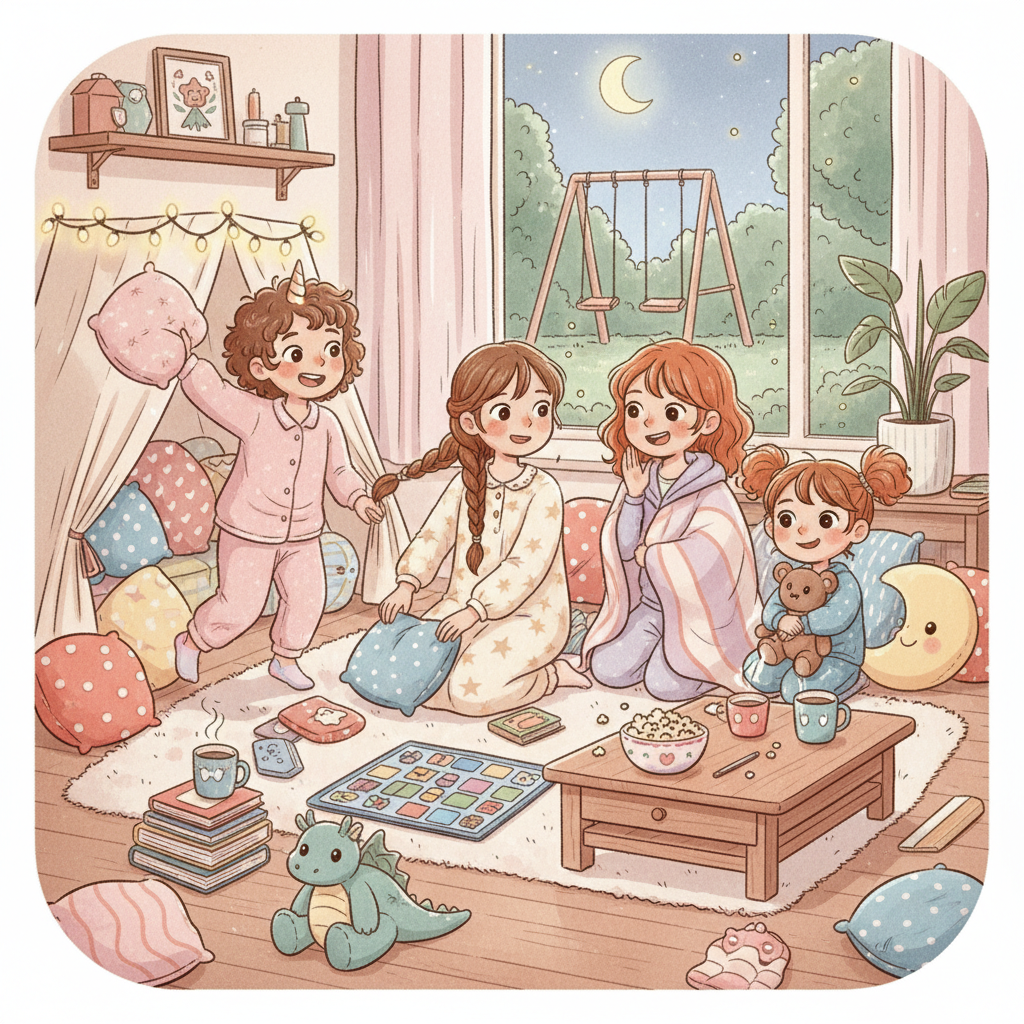 Pyjama-Party NaNa Band: Gemütlichkeit, Spiele, Spass!