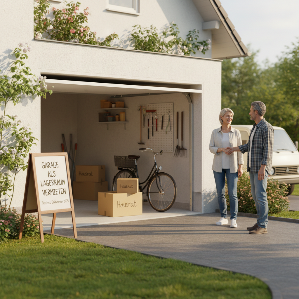 Garage als Lagerraum vermieten – Passives Einkommen 2026