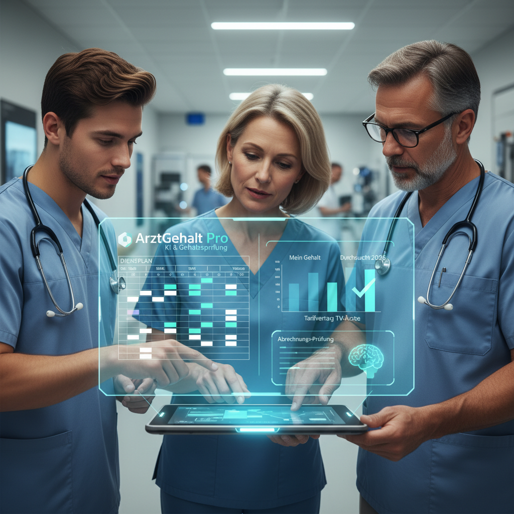 Arzt Dienstplan App mit KI & Gehaltsprüfung: Revolution 2026 für Klinikärzte