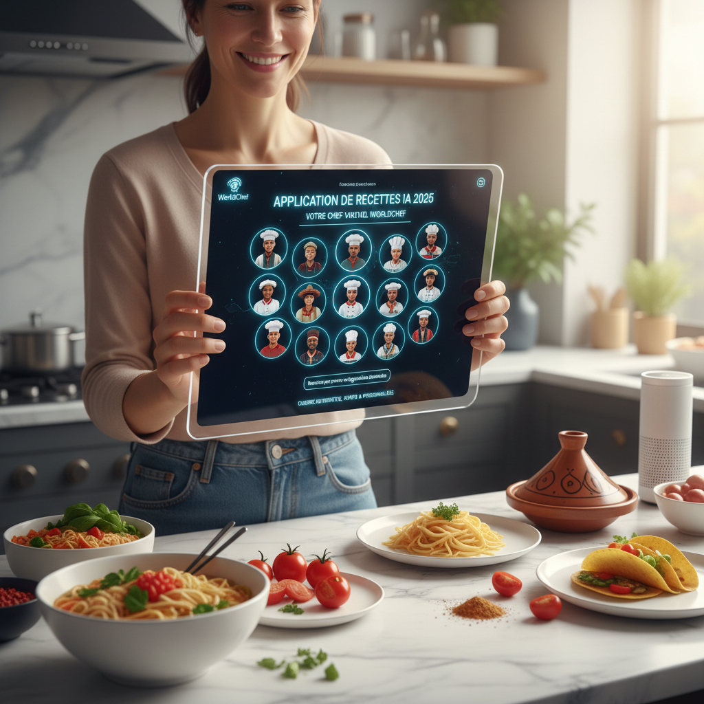 Application de recettes IA 2025 : votre chef virtuel WorldChef